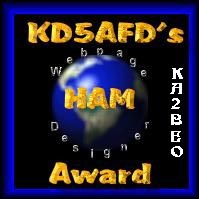 Winner of KD5AFD's Ham Award
