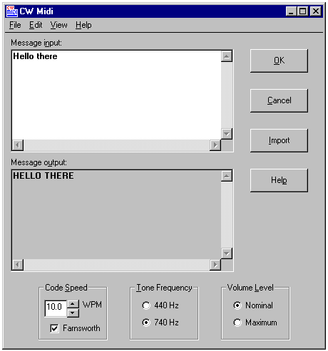 CW Midi for Windows